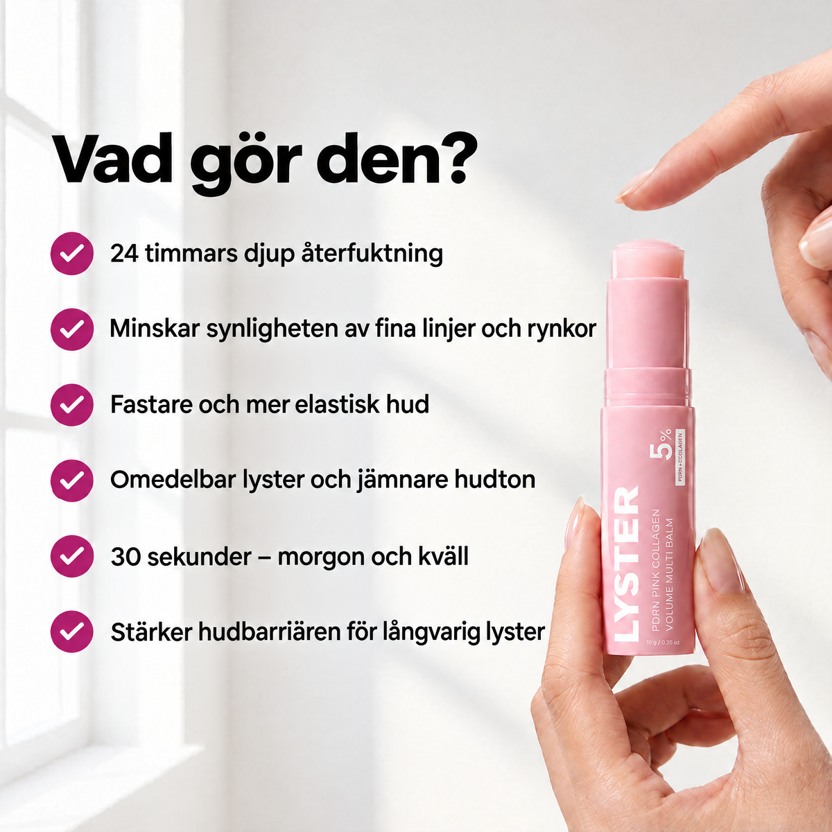 Volufilinebalm med kollagen – för fyllighet och återhämtning